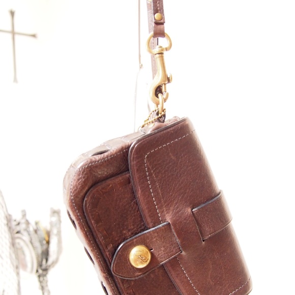 Coach Chocolate Leather String Strap - Picture 2 of 4